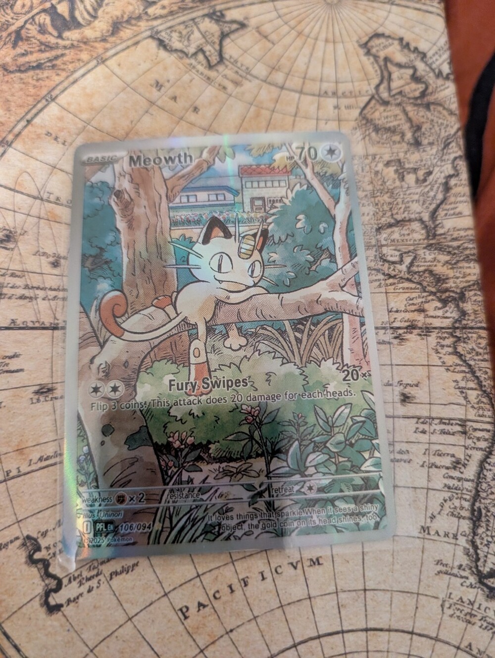 Meowth Holo Trading Card - #106/094